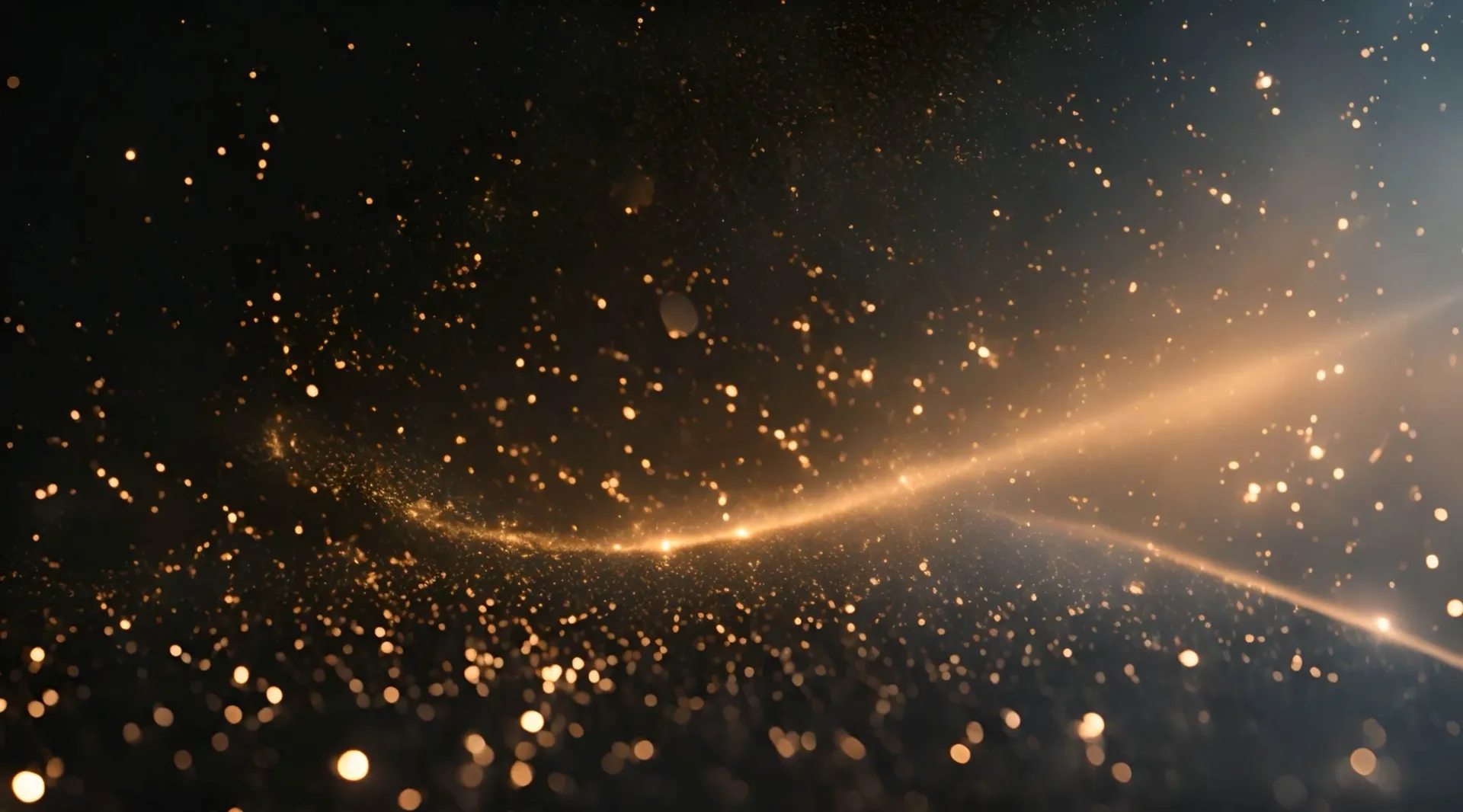 Golden Particles Swirl Video